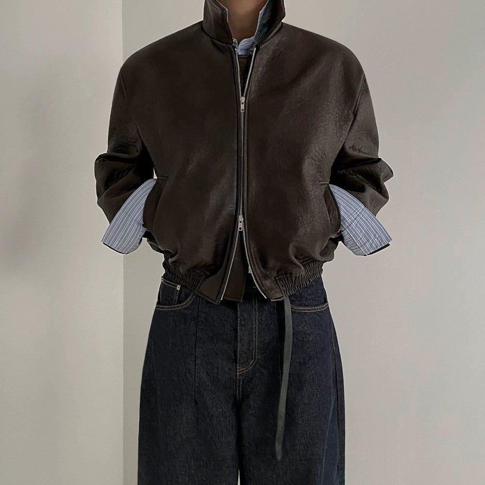 RT No. 11186 ZIP-UP LEATHER JK Product Image