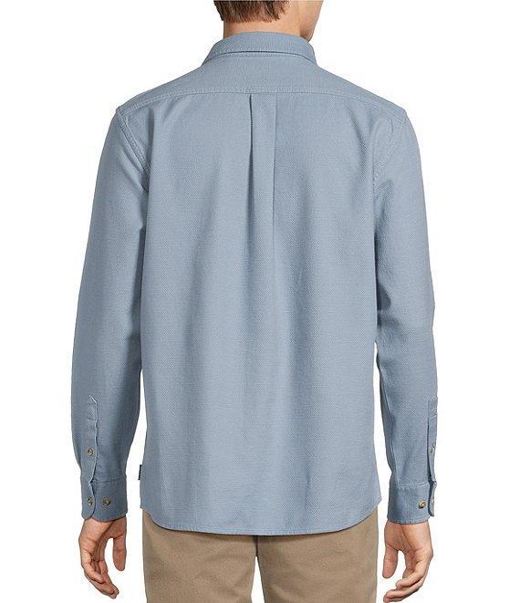 Rowm Long Sleeve Solid Textured Woven Shirt Product Image