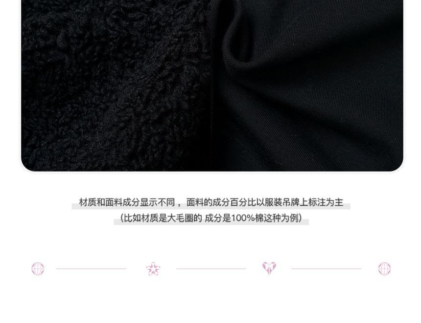 Long Sleeve Crew Neck Heart Print Mock Two Piece Bow Top Product Image