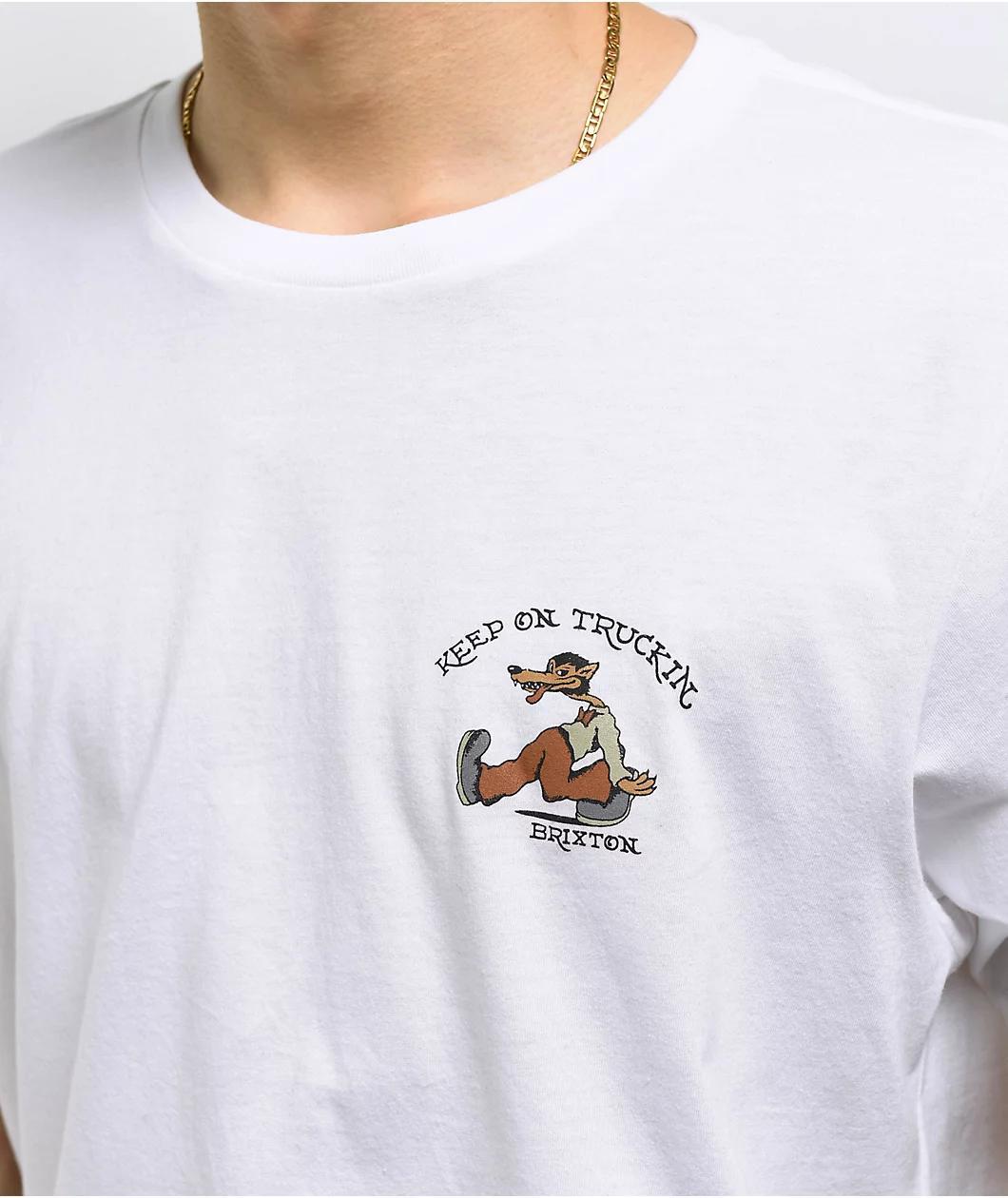 Brixton Stride White T-Shirt Product Image