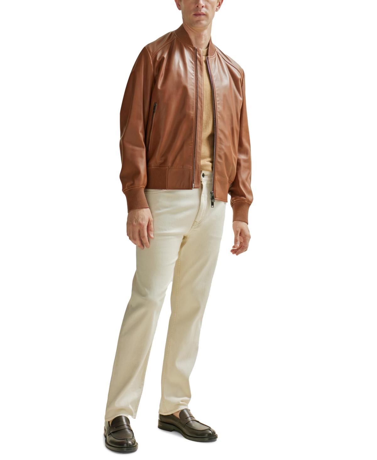HUGO BOSS Men's Westwego Regular Straight Fit Jeans In Light Beige In Open Beige Product Image