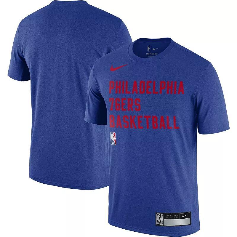 Men's Nike Royal Philadelphia 76ers 2023/24 Sideline Legend Performance Practice T-Shirt, Size: Medium, 76r Blue Product Image