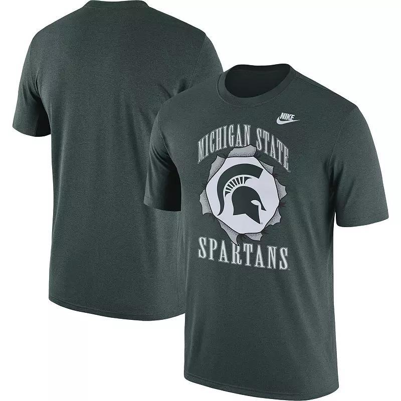 Men's Nike Green Michigan State Spartans Campus Back to School T-Shirt, Size: Medium Product Image