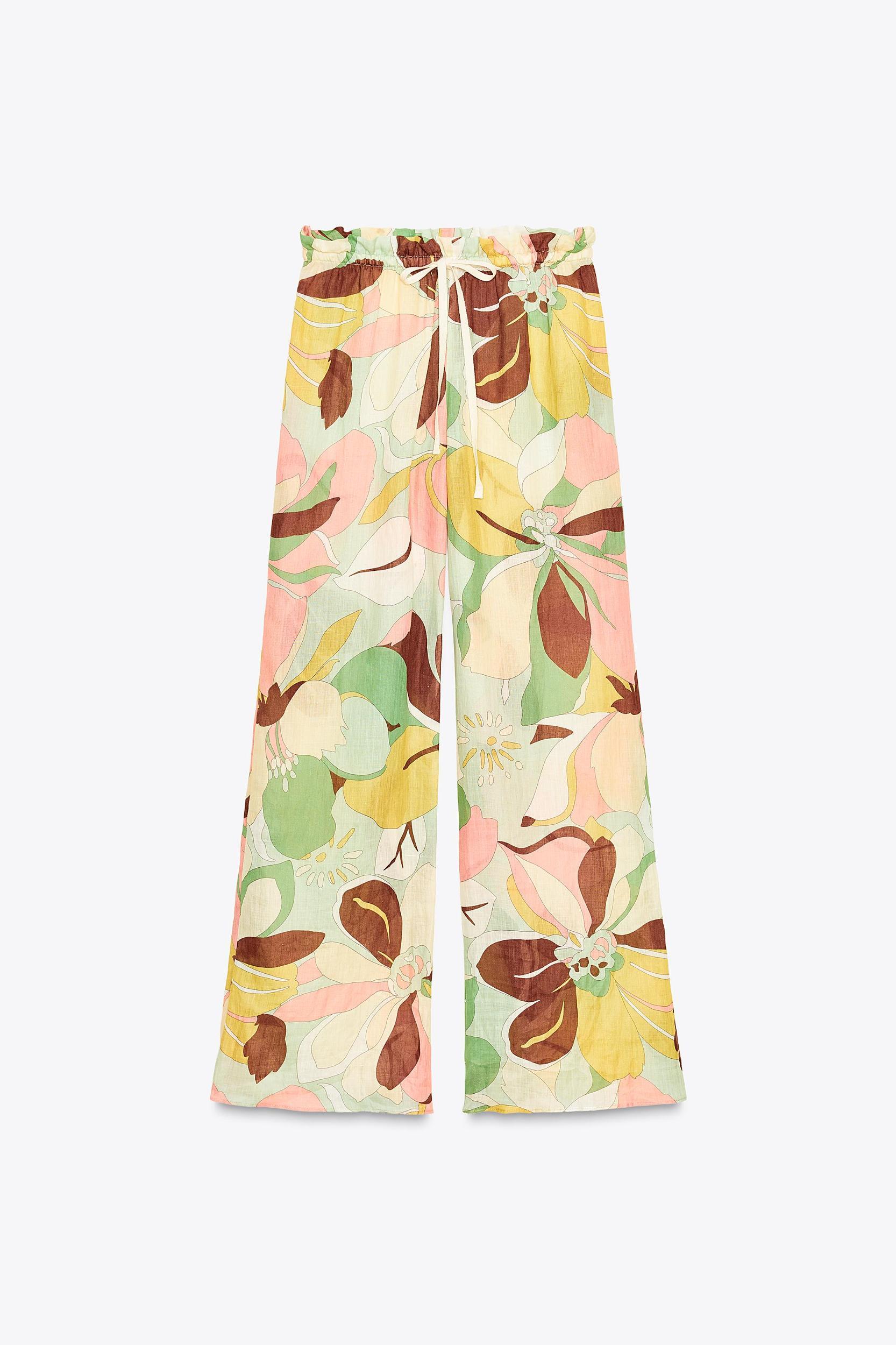 RAMIE FLORAL PRINT PANTS ZW COLLECTION Product Image