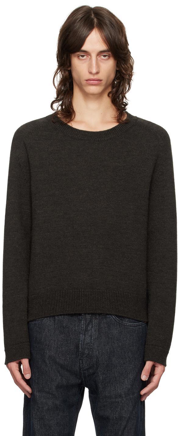 OUR LEGACY Needle Drop Raglan In University Brown Rus Product Image