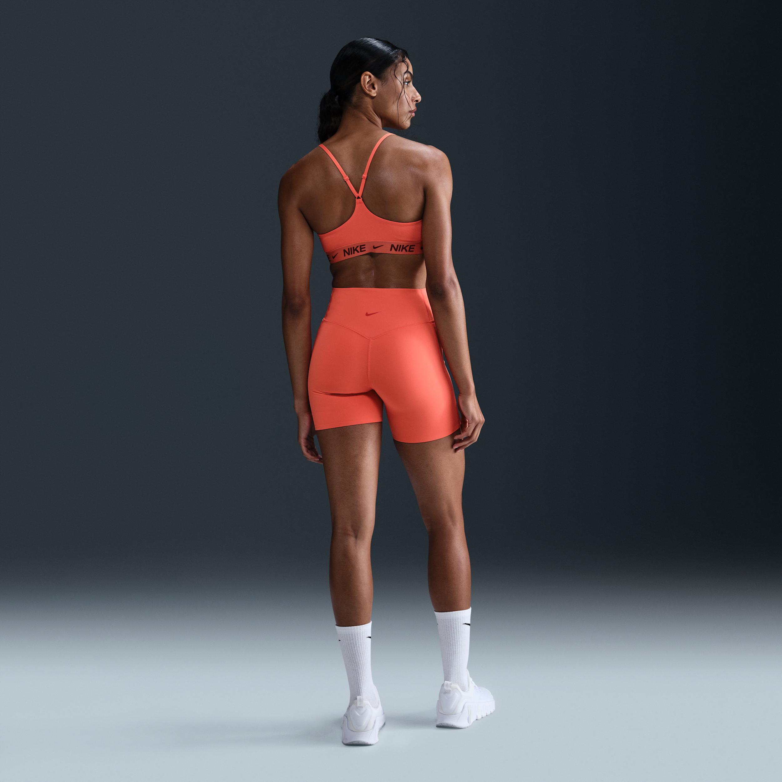 Nike Womens Universa Medium-Support High-Waisted 5 Biker Shorts with Pockets Product Image
