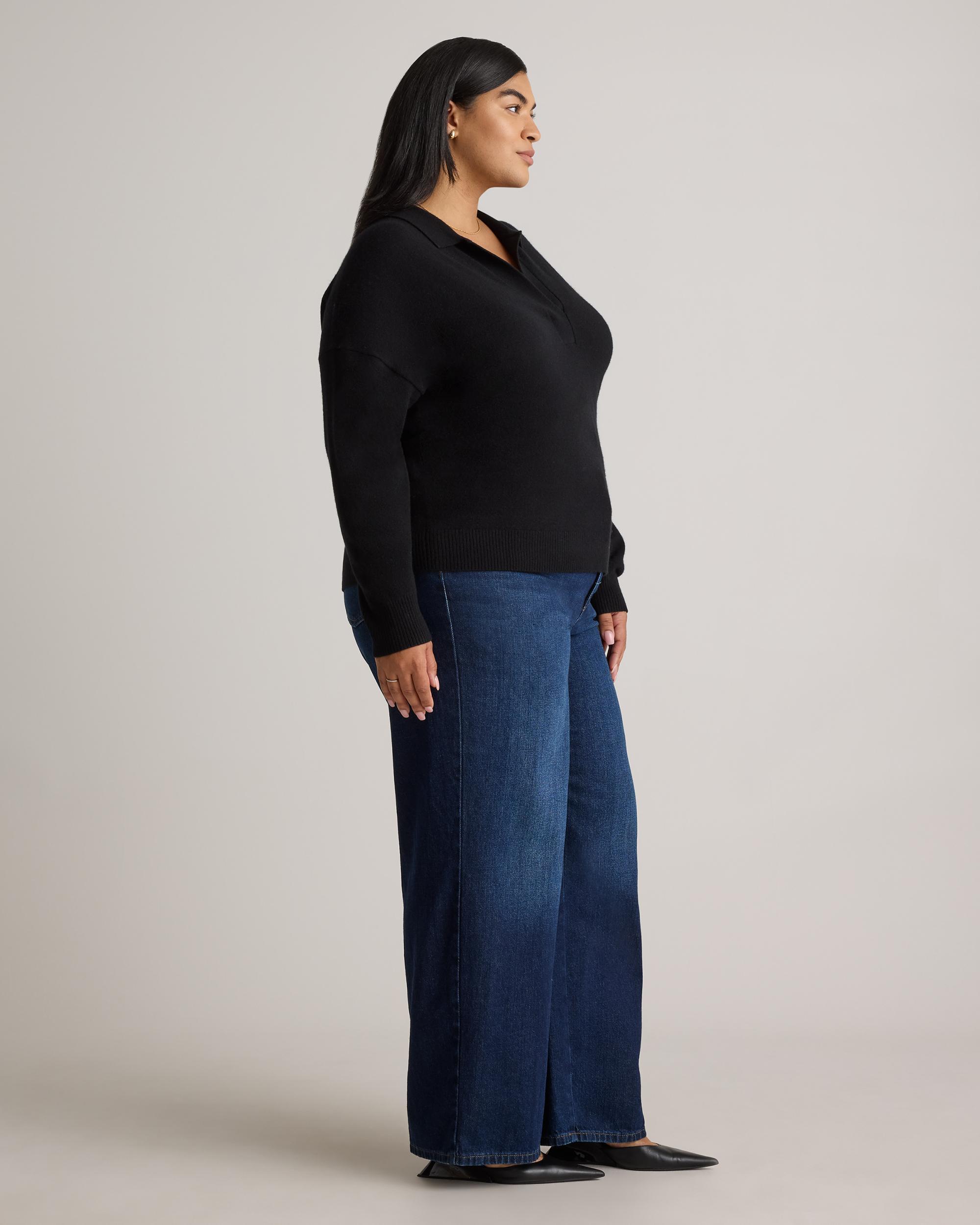 Quince | Women's Mongolian Cashmere Polo Sweater Product Image