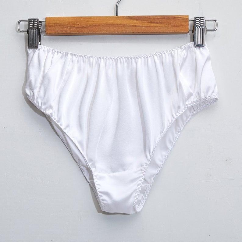 Emerald Green Pure Mulberry Silk French Cut Panties | High Waist | 22 Momme | Float Collection Product Image