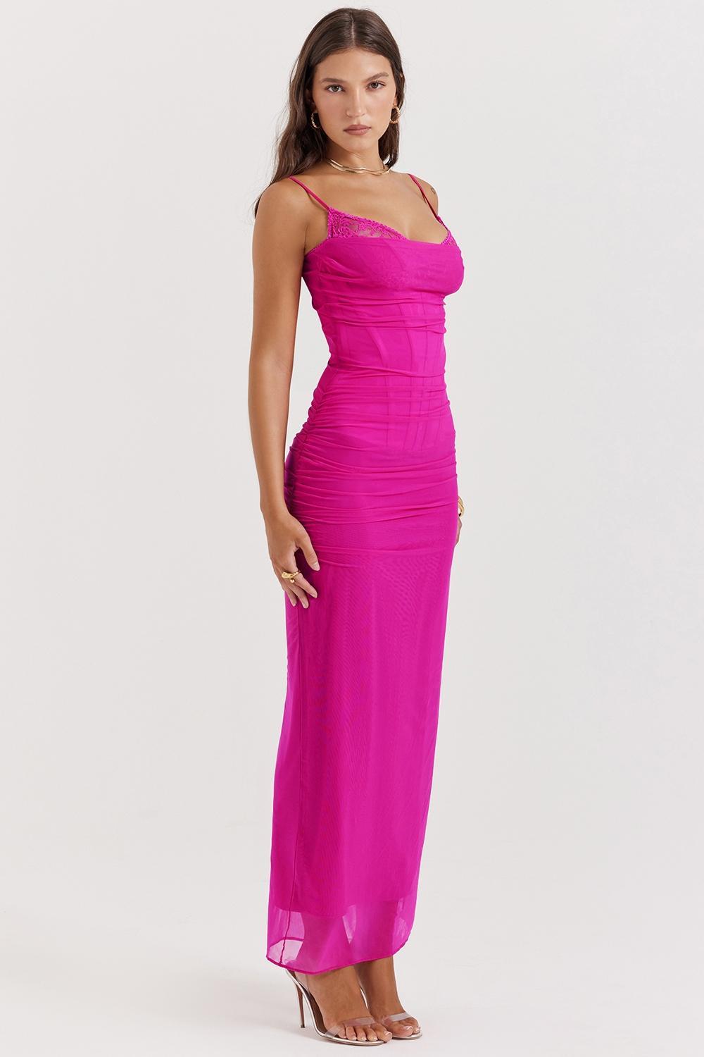 Nalini Fuchsia Maxi Dress Product Image