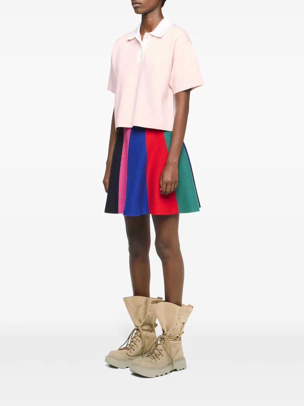 JW ANDERSON Cropped Polo Shirt In Pink Product Image