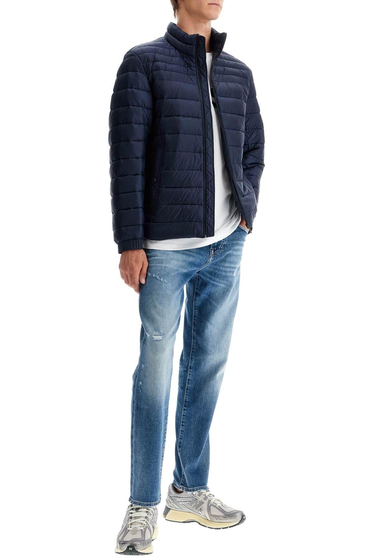 HUGO BOSS Funnel-neck Puffer Jacket In Blue Product Image