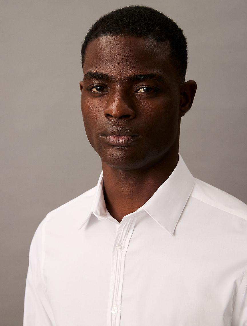 Steel Slim Button-Down Shirt Product Image