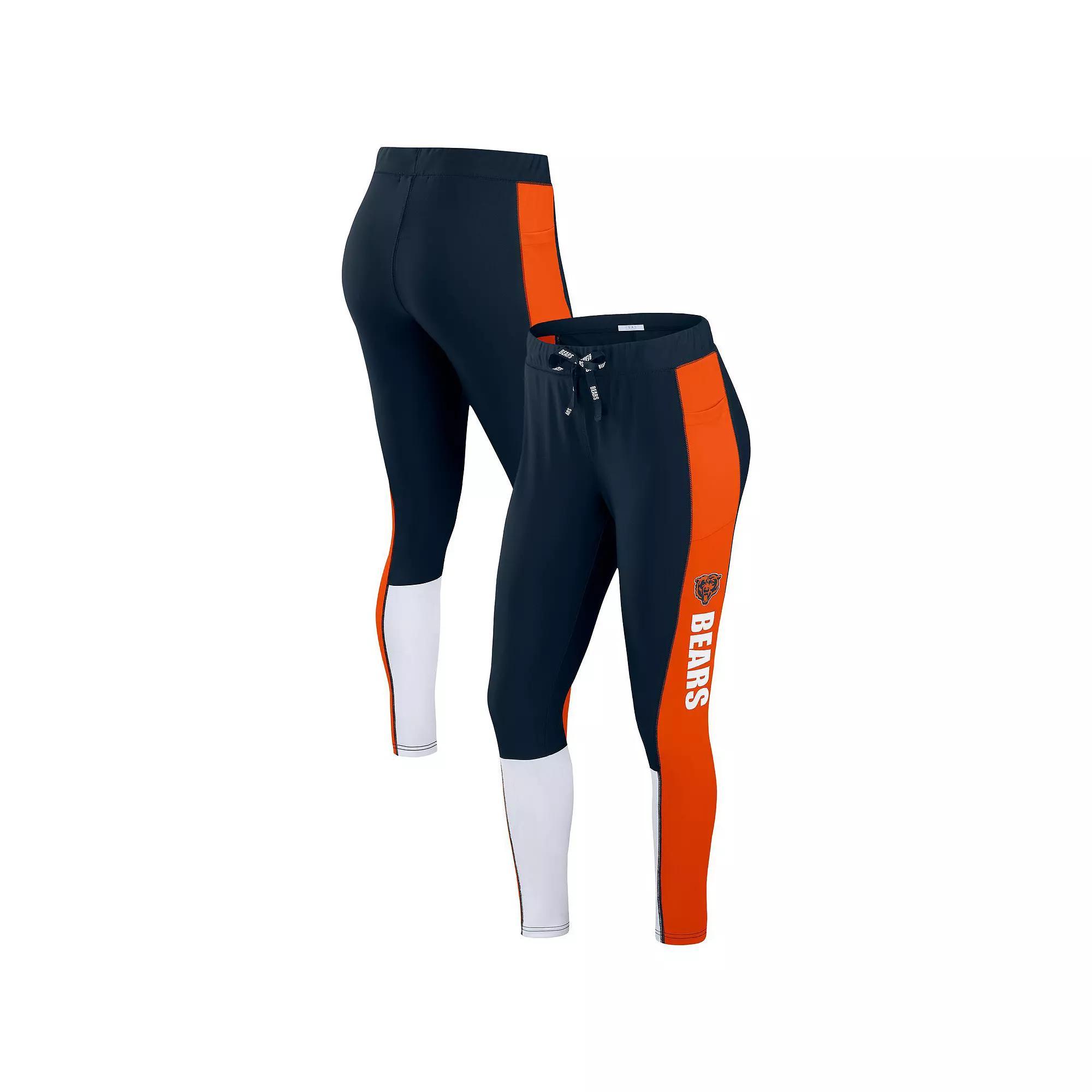 Womens WEAR by Erin Andrews Black/Gray Las Vegas Raiders Color-Block Leggings Product Image
