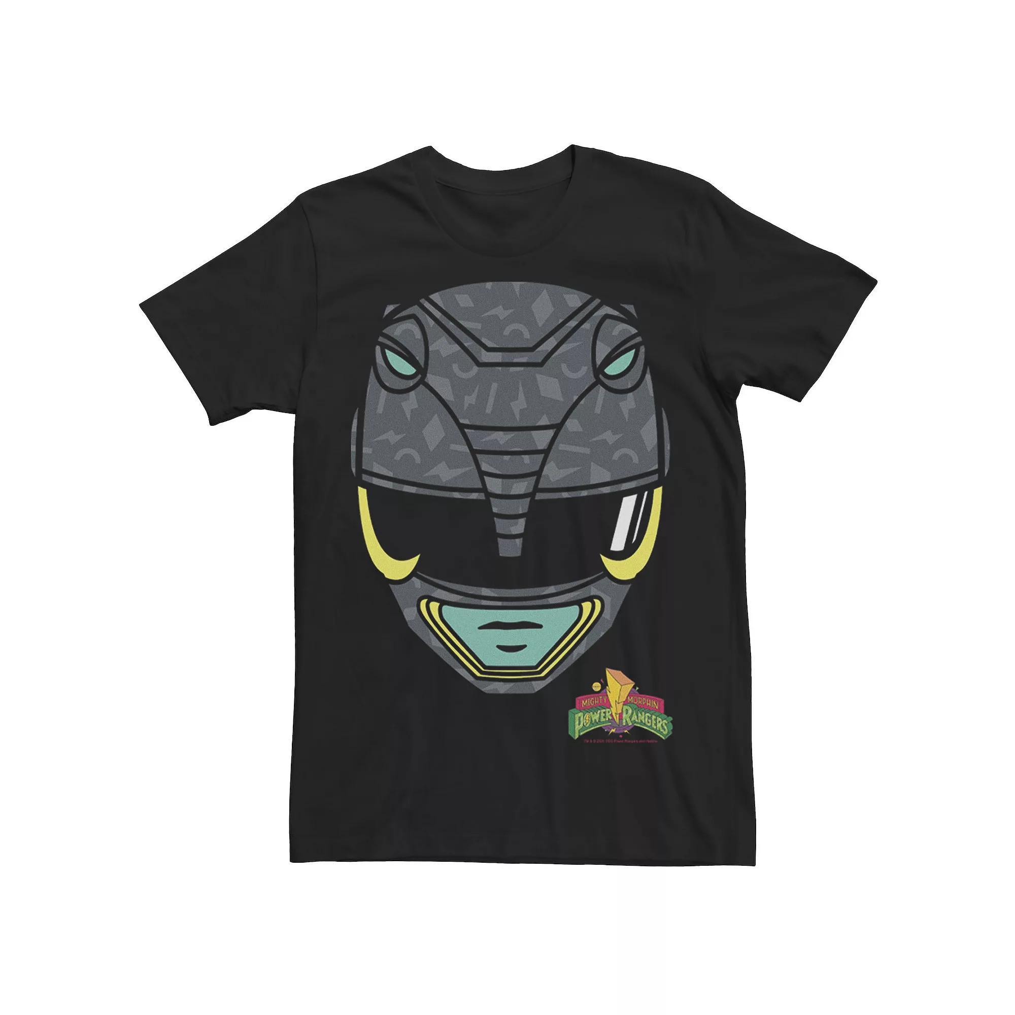 Big & Tall Power Rangers Black Ranger Big Face Tee, Men's, Size: LT Product Image