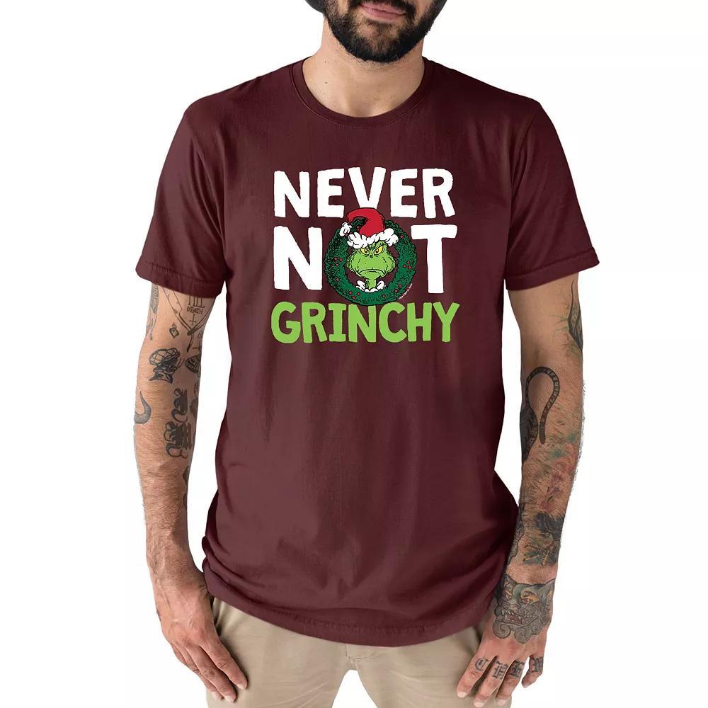 Men's Dr. Seuss The Grinch "Never Not Grinchy" Tee, Size: XL, Blue Product Image