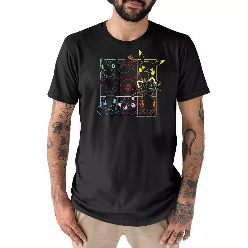 Mens Pokemon Character Grid Tee Product Image