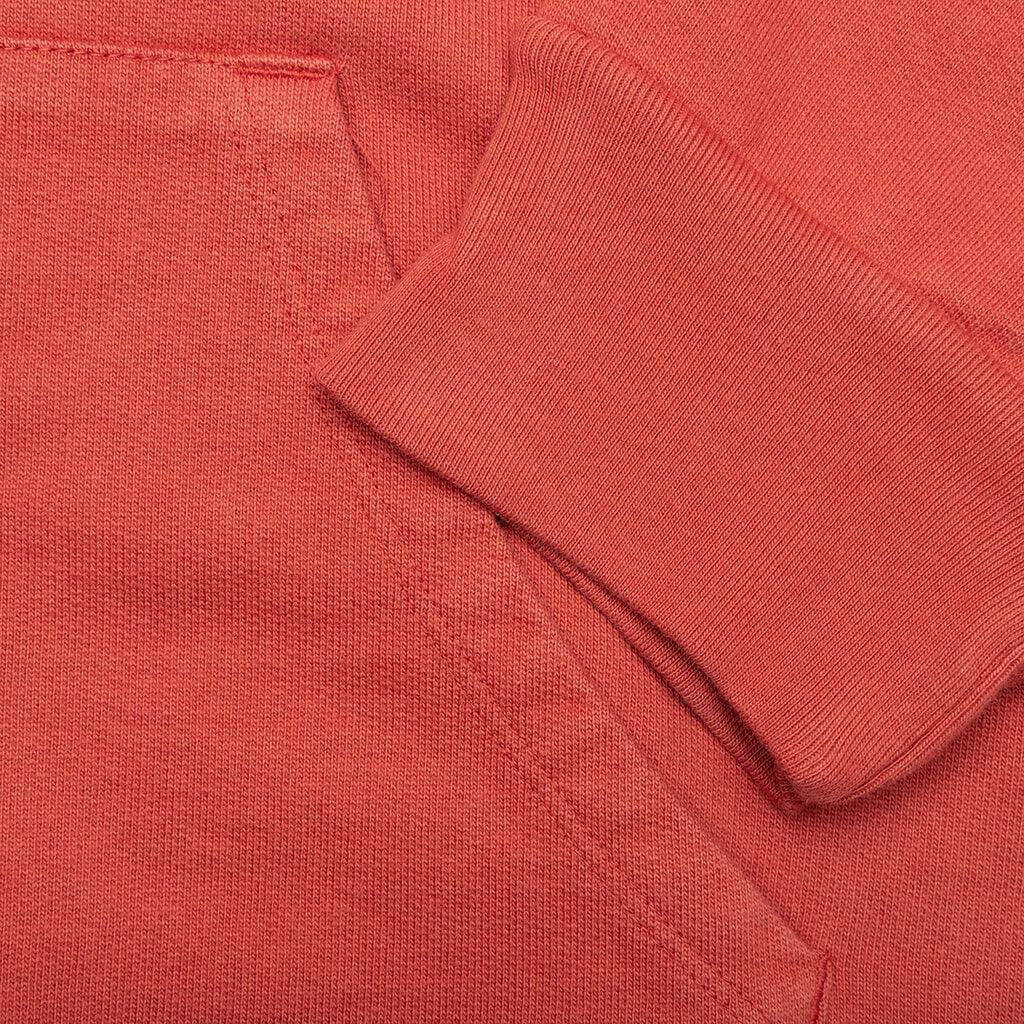 Bassline Hood Fleece - Dusty Red Male Product Image