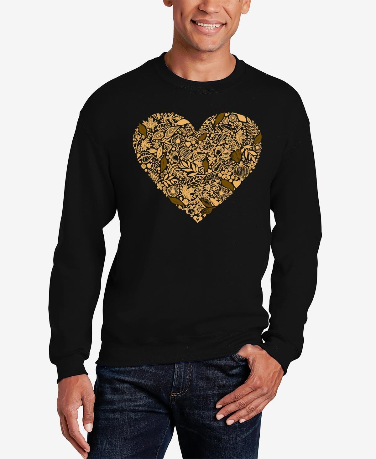 La Pop Art Mens Christmas Peeking Dog Word Art Crewneck Sweatshirt Product Image