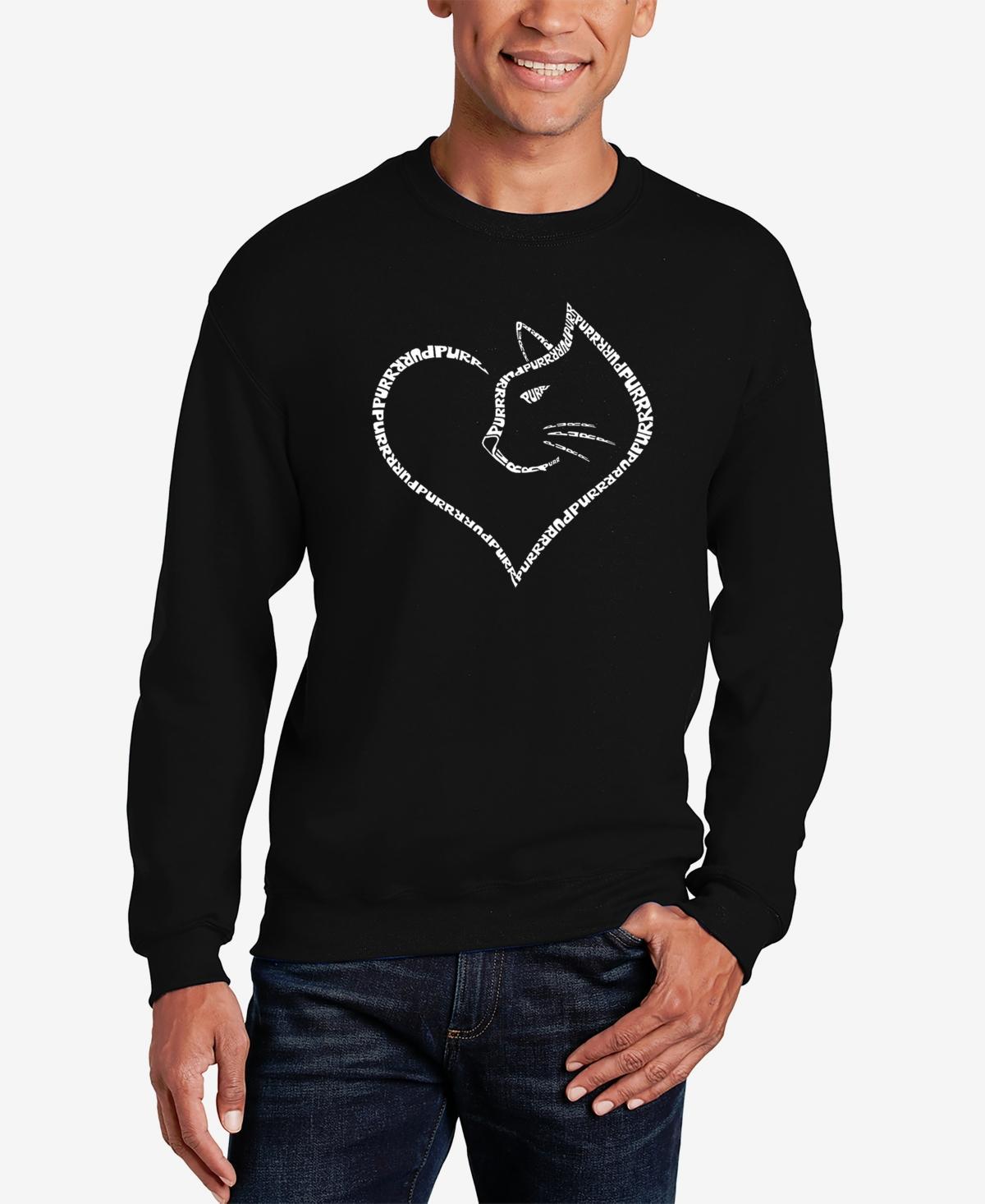 La Pop Art Mens Have Yourself a Merry Little Christmas Word Art Crewneck Sweatshirt Product Image