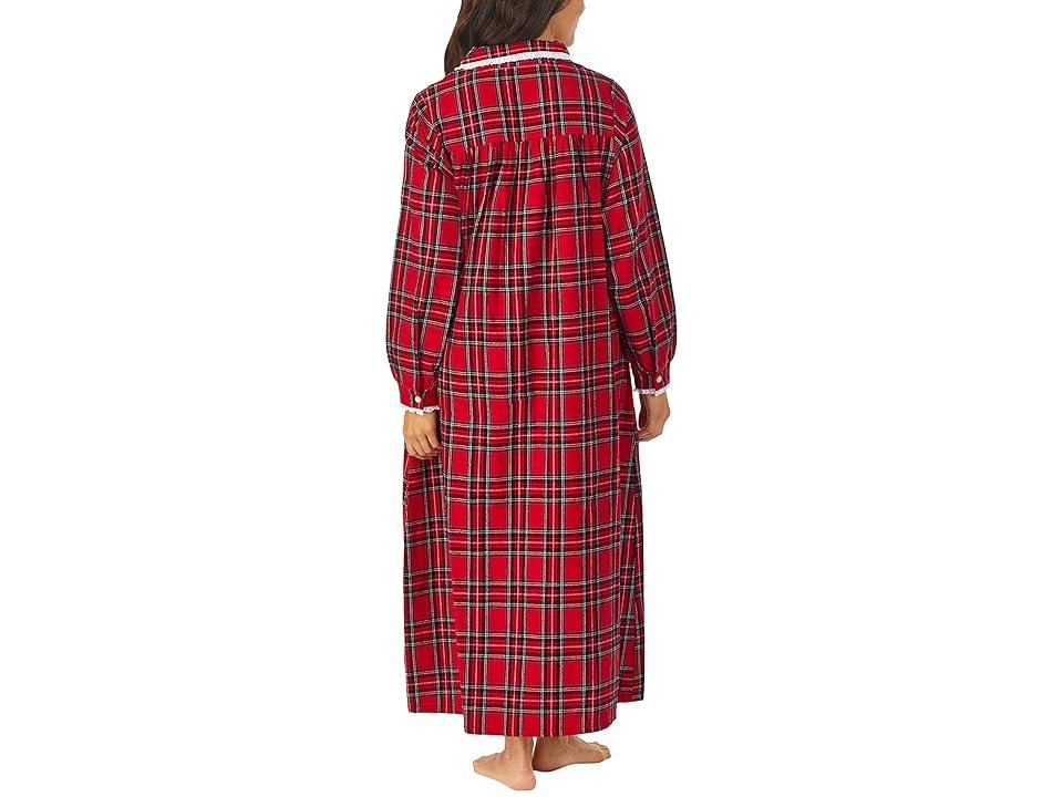 Lanz of Salzburg Classic 50 Open Neck Gown Plaid) Women's Pajama Product Image