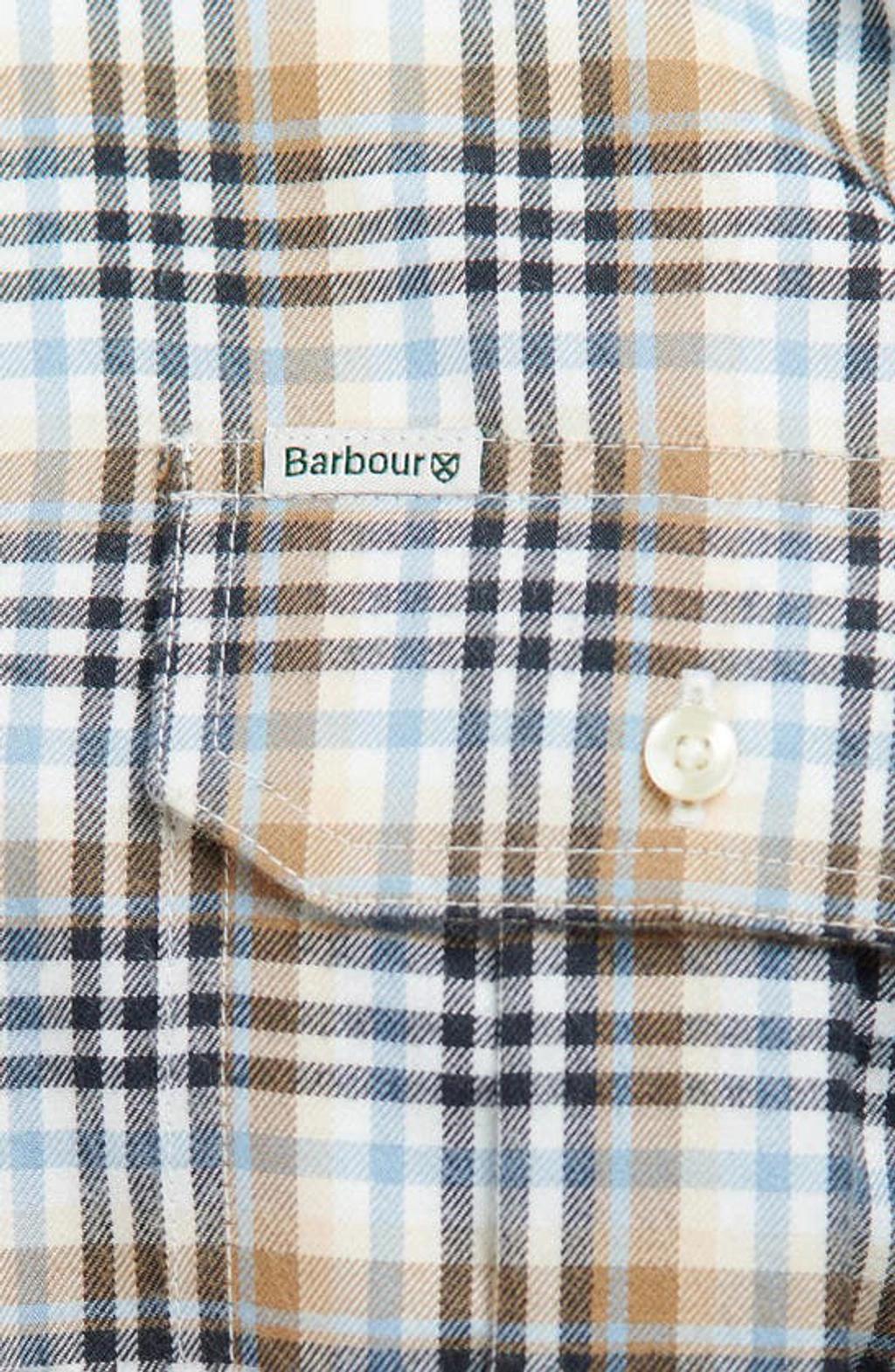 BARBOUR Eastwood Thermo Weave Plaid Button-down Shirt In Brown Product Image