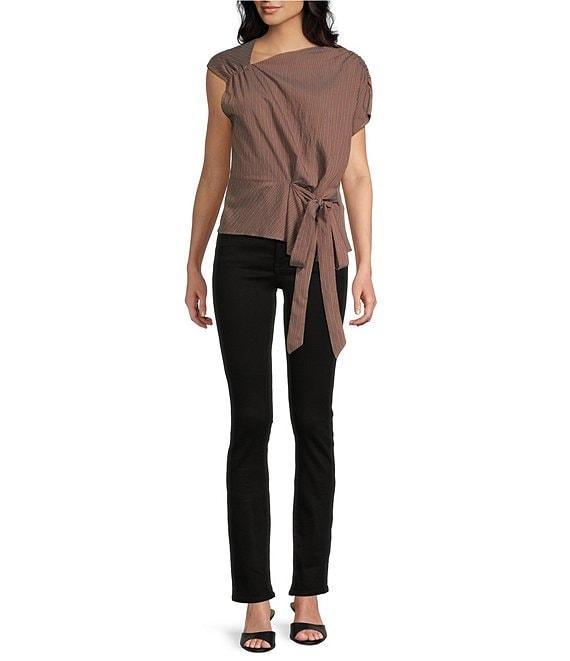 TOPSHOP Drape Neck Short Sleeve Top Product Image