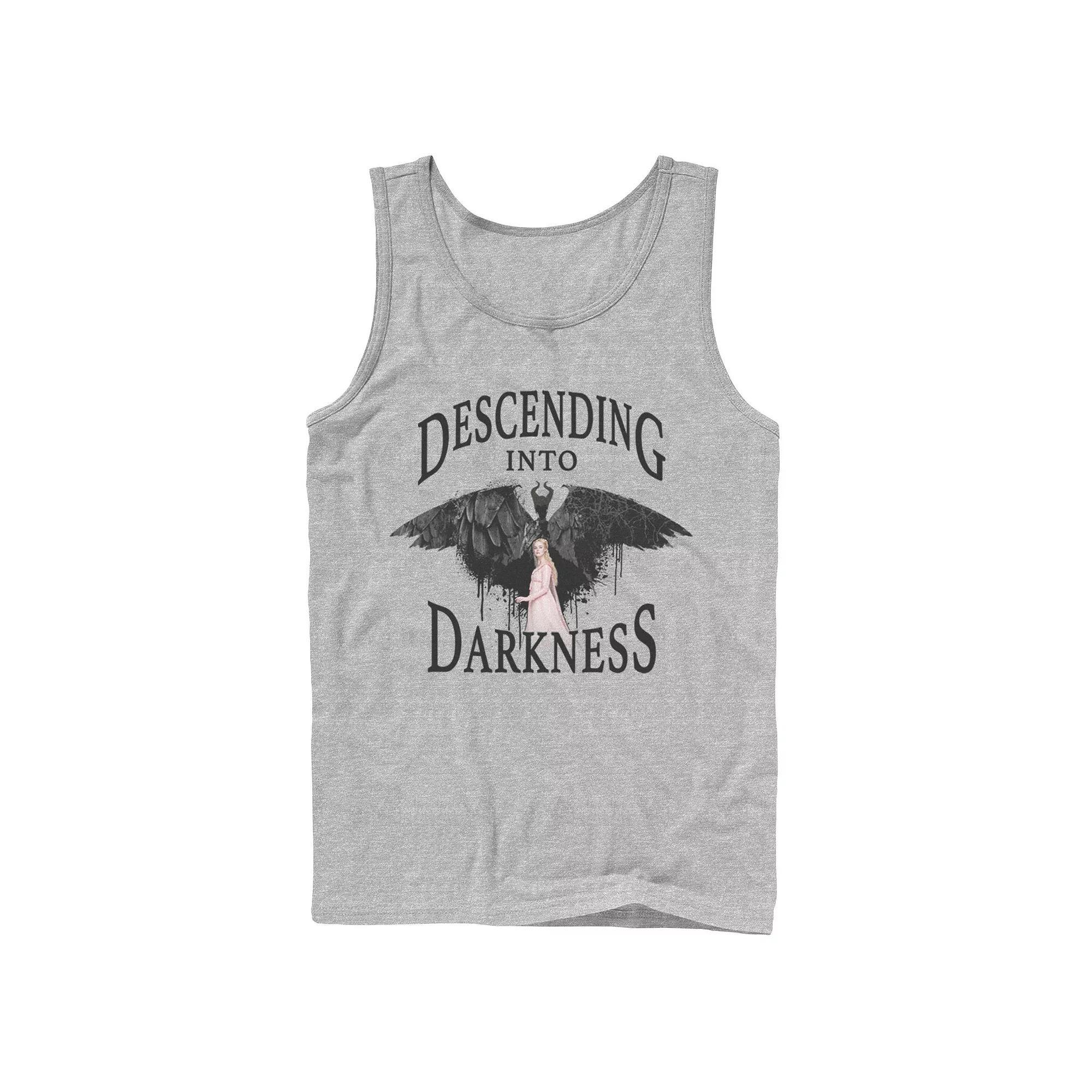 Disney's Maleficent Descending Into Darkness Men's Tee, Size: XXL, Athletic Grey Product Image