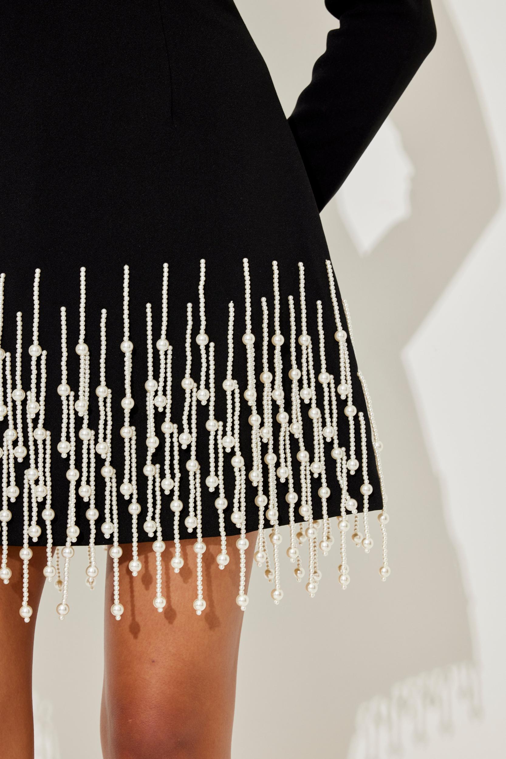 The Ultimate Muse Pearl Drop Long Sleeve Dress Product Image