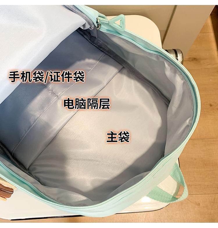 Plain Nylon Backpack / Pouch / Set Product Image