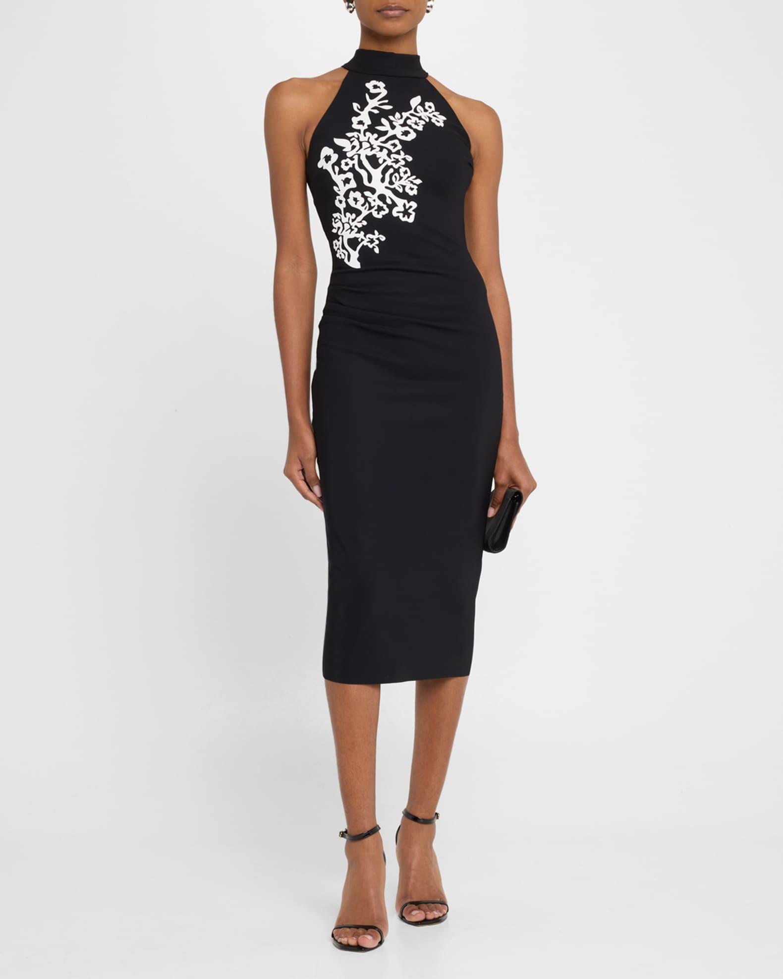 Kety Mock-Neck Midi Sheath Dress Product Image