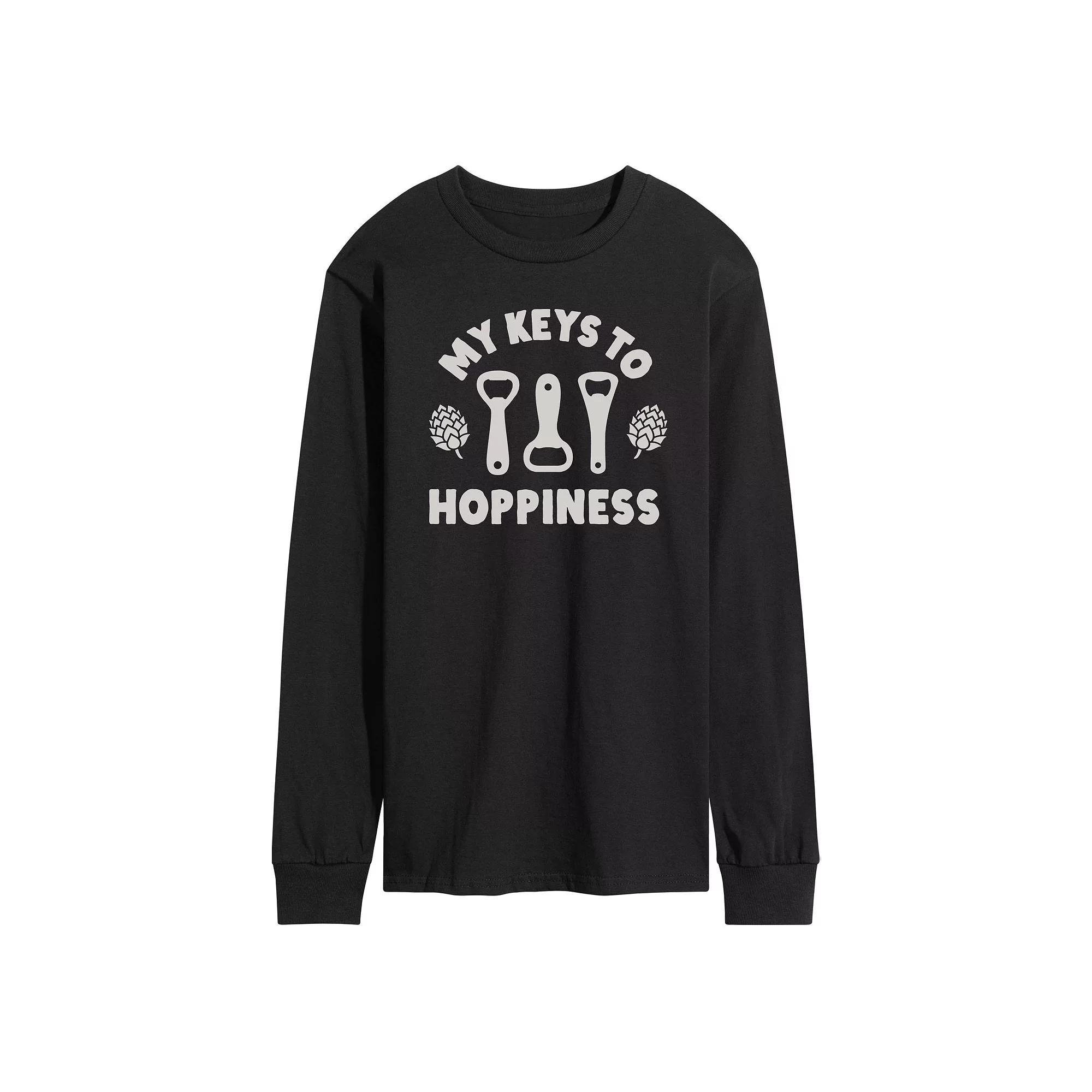 Mens My Keys to Hoppiness Long Sleeve Graphic Tee Product Image