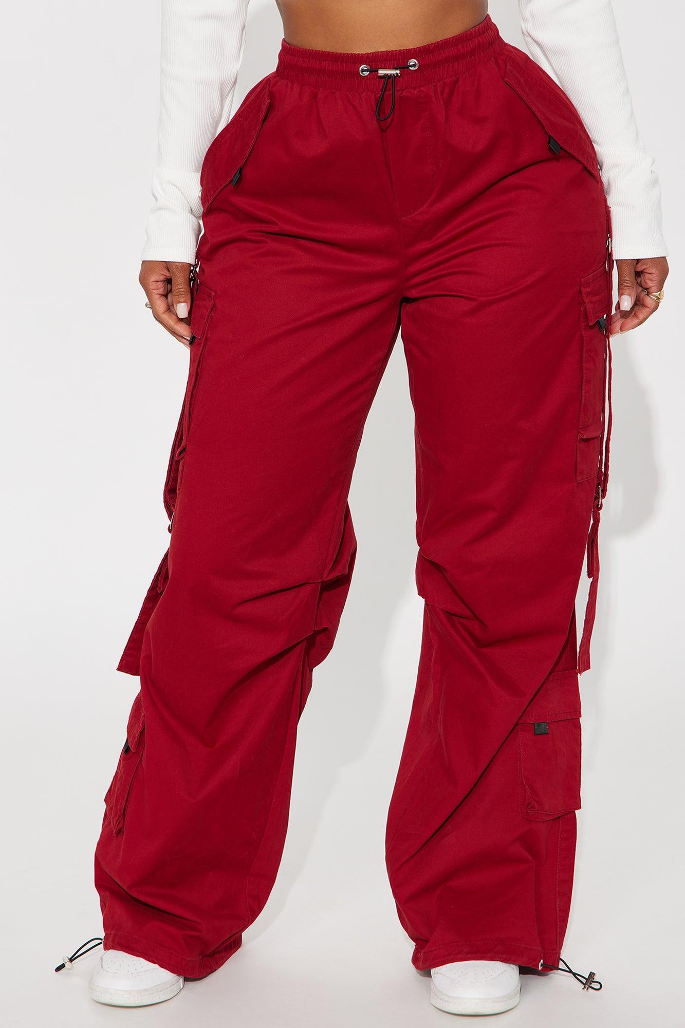Don't Mess Around Cargo Pant - Red Product Image