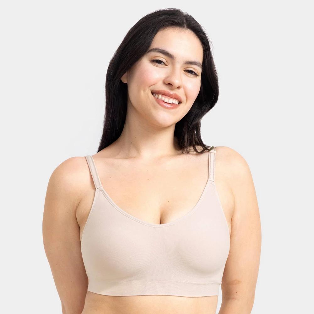 Fruit of the Loom Women's 360° Stretch Seamless Smooth Support Wireless Bra Product Image
