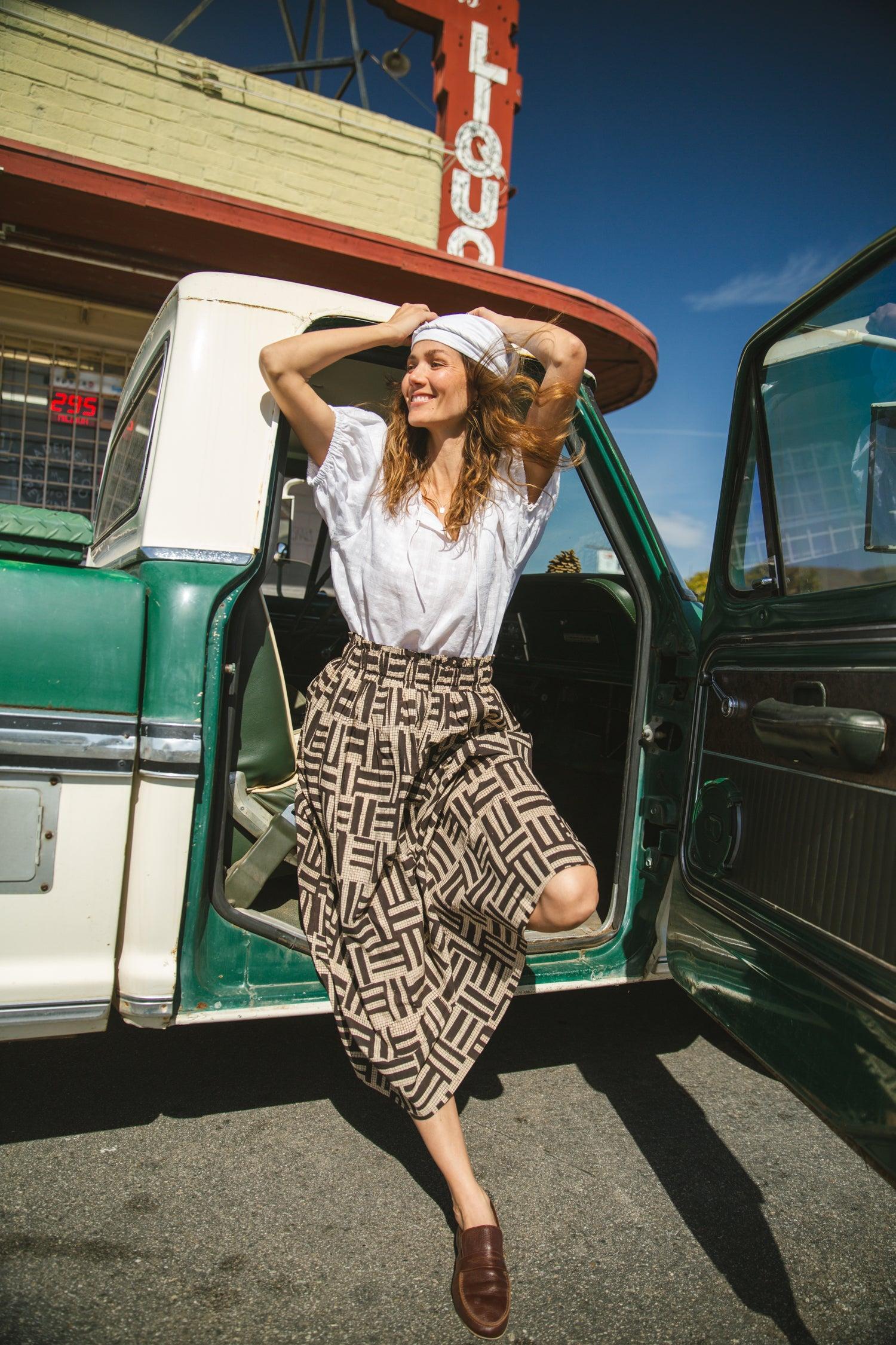 Brooklyn Striped Skirt Product Image