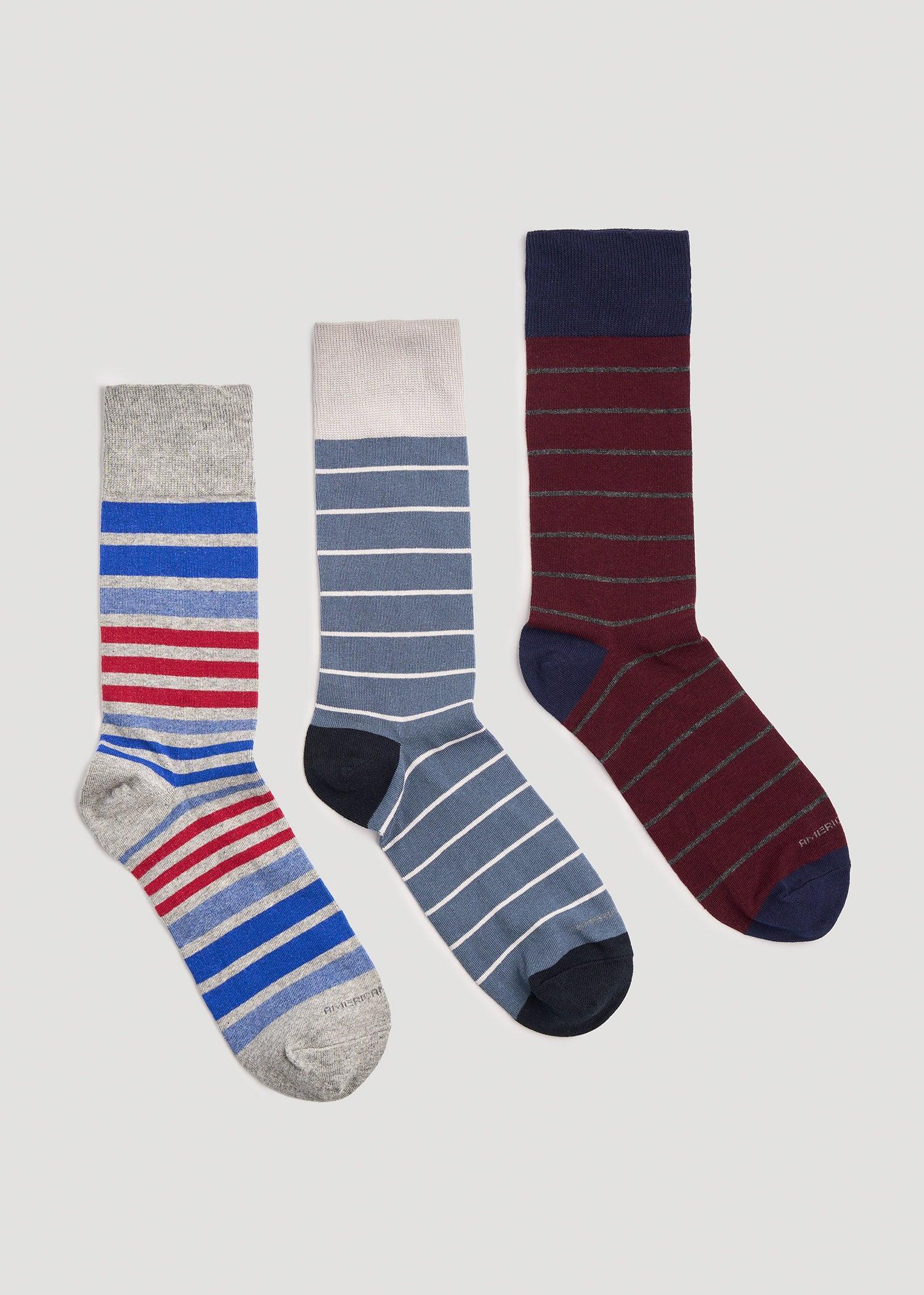 Dress Socks Size 14 to 17 (3-Pack) for Tall Men in Pack C Male Product Image