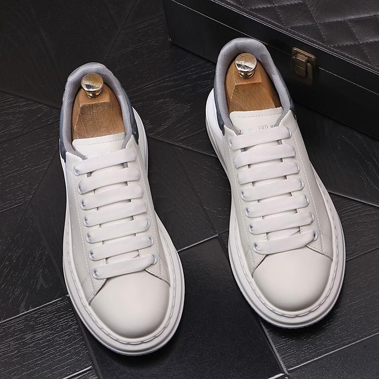 Two-Tone Platform Sneakers Product Image