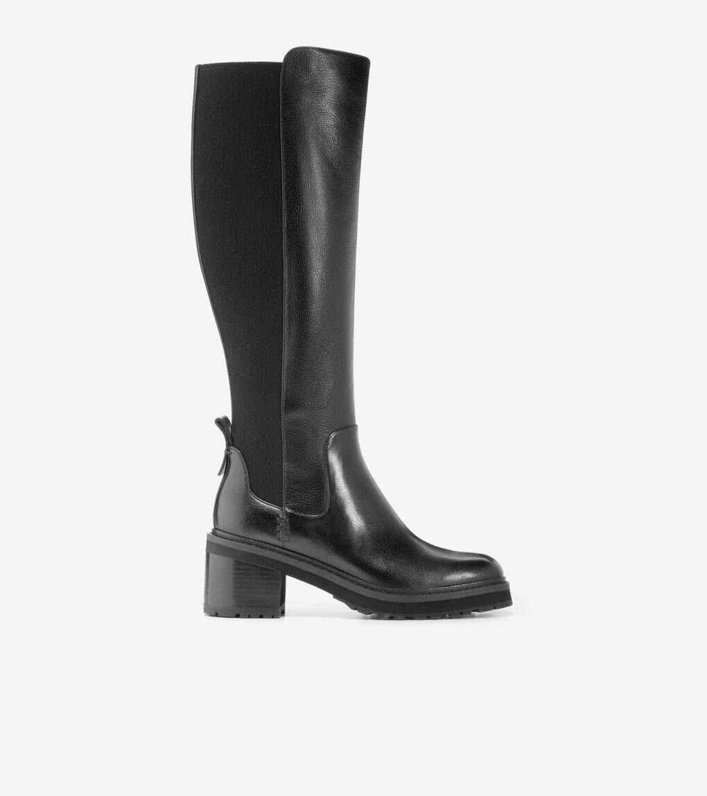 Cole Haan Gema Tall Lug Boot Leather Waterproof) Women's Boots Product Image