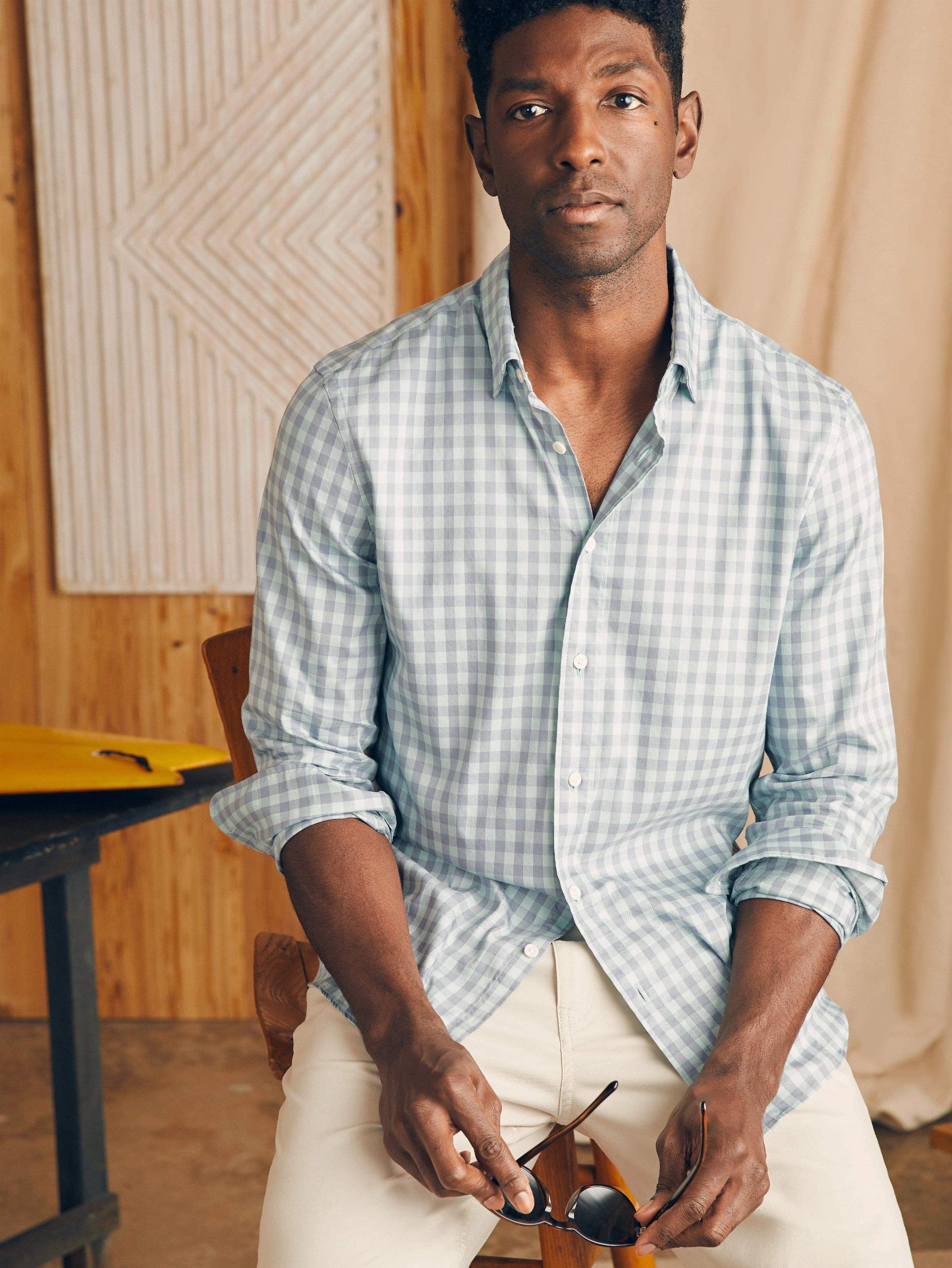 Movement™ Shirt - Teal Coast Gingham Male Product Image