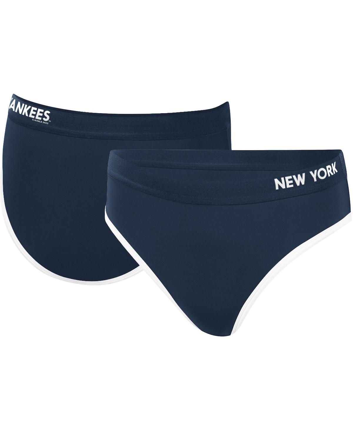 Women's G-III 4Her by Carl Banks Navy Boston Red Sox Southpaw Bikini Bottom, Size: Large, Blue Product Image