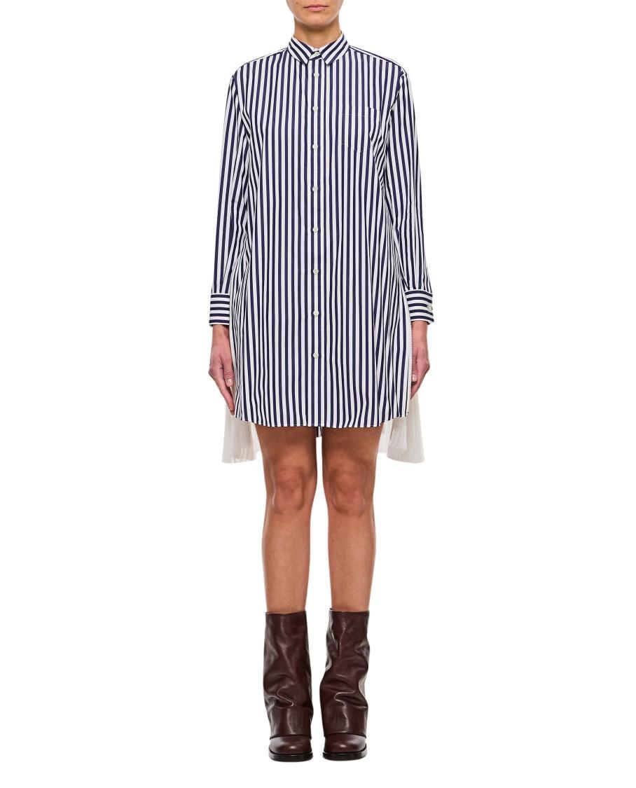 SACAI Cotton Poplin Dress In Multicolor Product Image