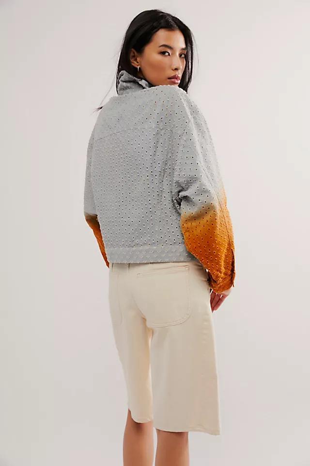 KSENIASCHNAIDER Perforated Denim Jacket Product Image