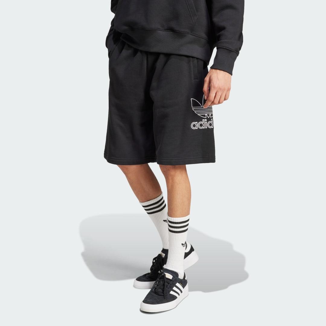 adidas Adicolor Outline Trefoil Shorts Night Indigo 2XL Mens Product Image