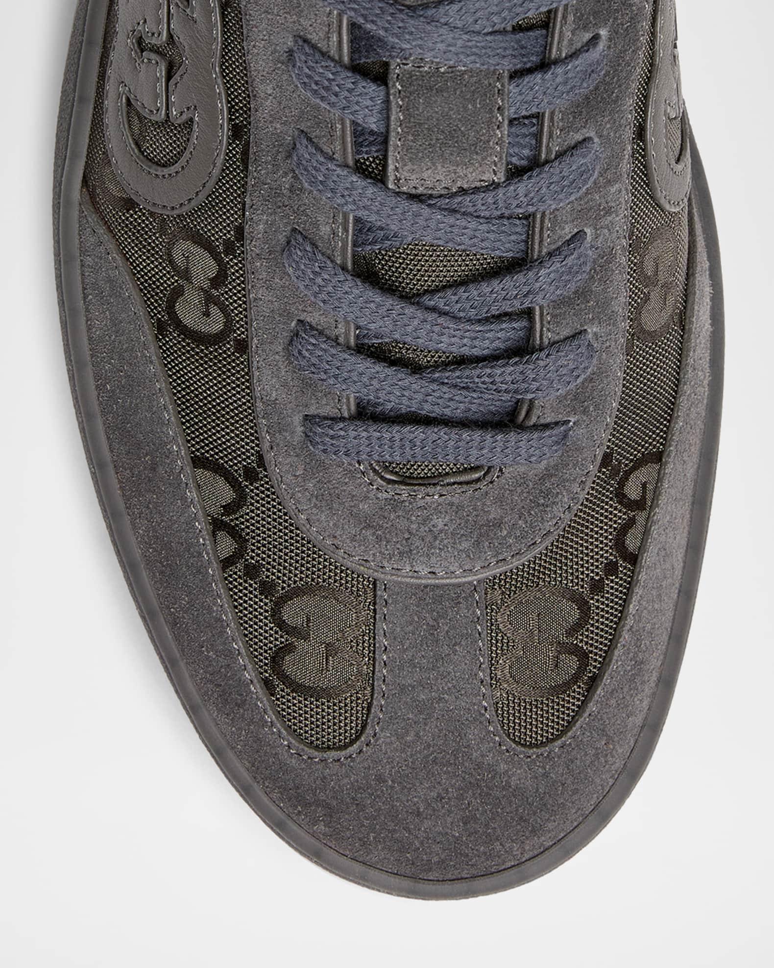 Mens G74 Tonal Canvas and Suede Sneakers Product Image