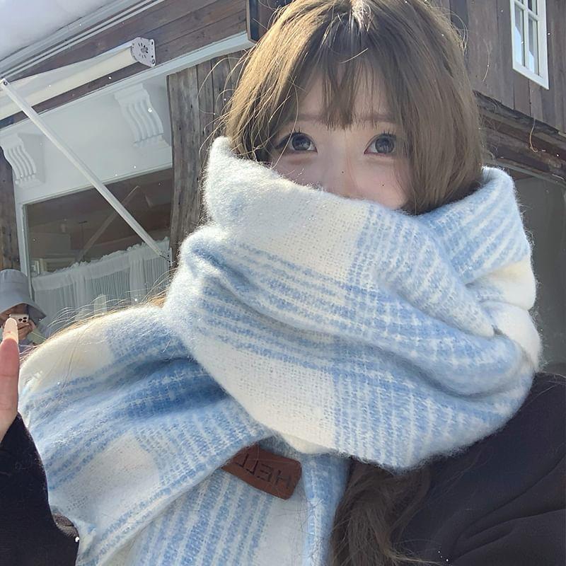 Plaid Fringe Scarf Product Image