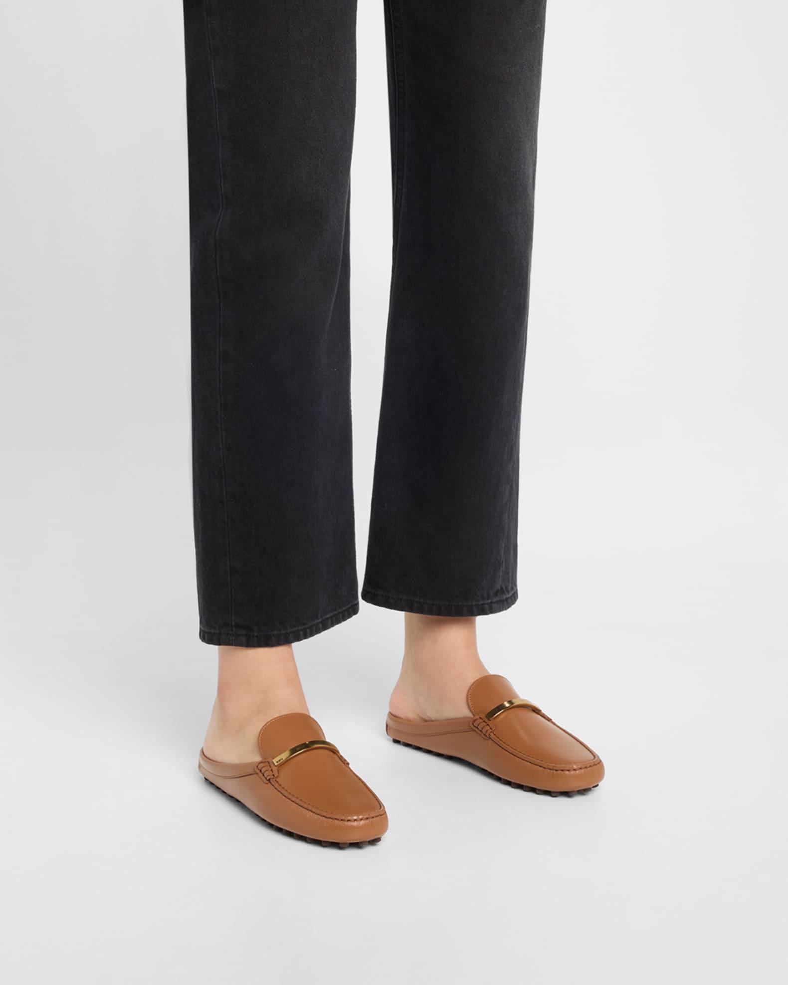 Gommino Leather Bar Driver Loafer Mules Product Image