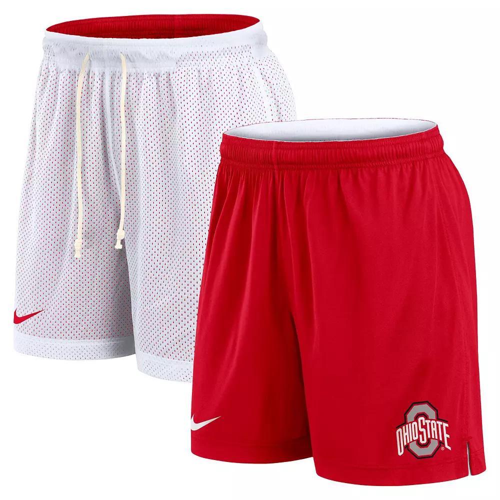 Men's Nike White/Green Michigan State Spartans Primetime Reversible Performance Shorts, Size: Large Product Image