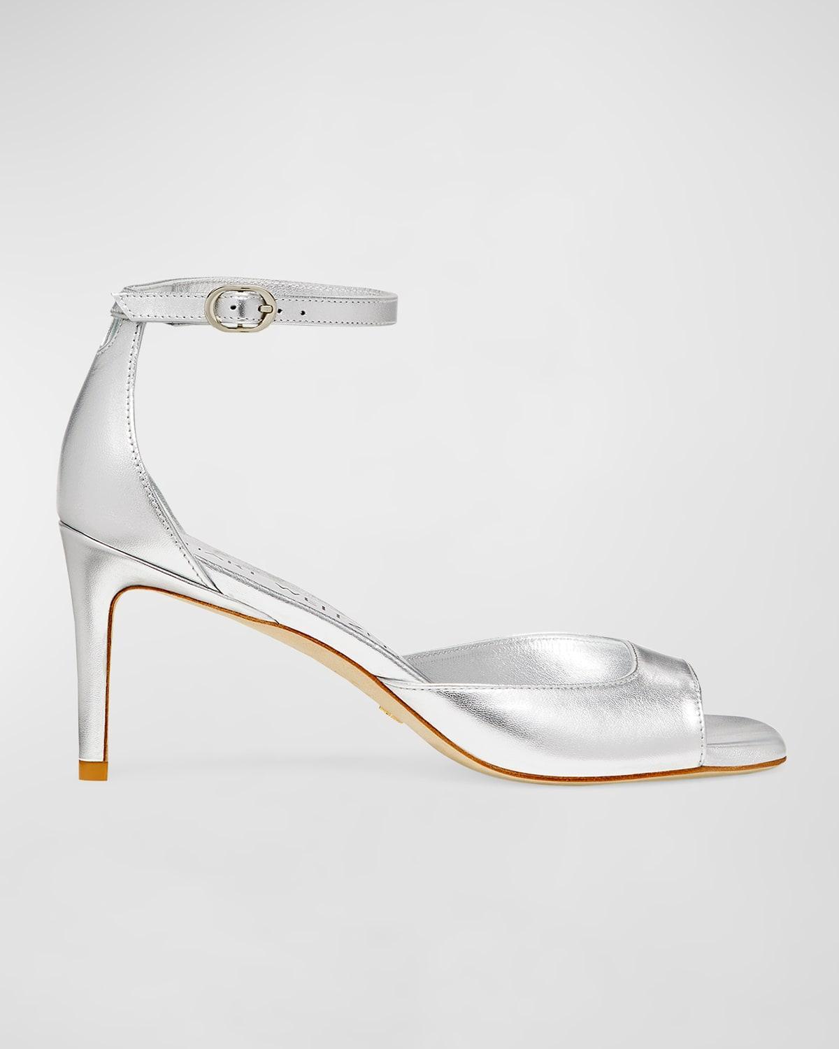 Womens Nudistia 75MM Metallic Leather Sandals Product Image