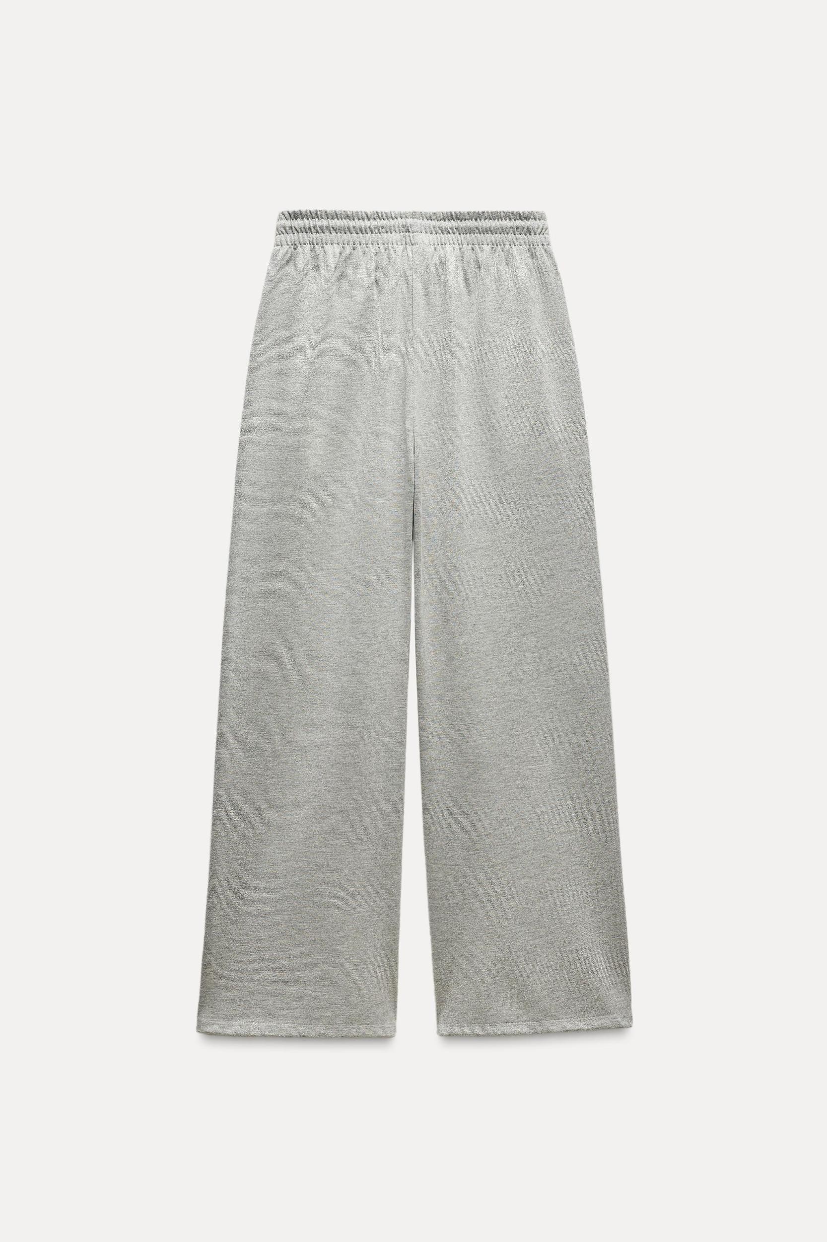 METALLIC THREAD TEXT PANTS Product Image