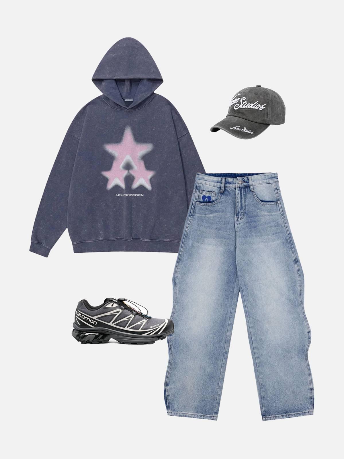 Aelfric Eden Blurring Eden Star Hoodie Product Image