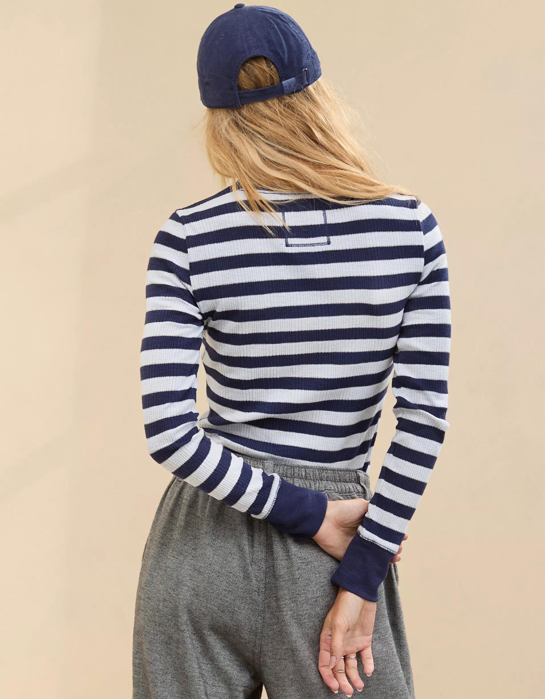 Aerie Essential Crewneck Layering T-Shirt Product Image